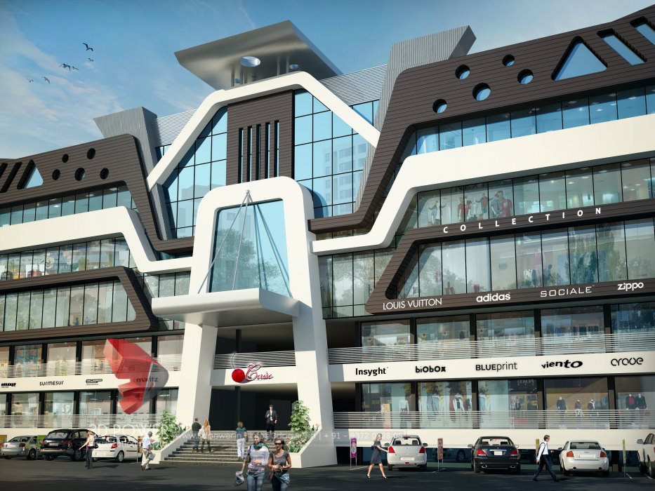 3d Architectural Rendering Shopping Mall Dubai 3d Rendering 3d